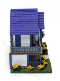 (image for) 1:144 Scale Assembled Beach House Dollhouse