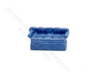 (image for) 1/144" couch, Blue for Dollhouses