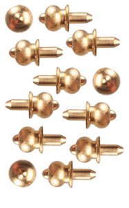 (image for) Round Drawer Pull for Dollhouse Scale Models, 12/pkg.