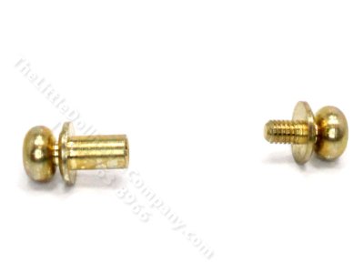 (image for) Miniature Threaded Brass Door Knob for Dollhouses