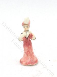 (image for) Miniature Royal Doulton of Lady in a Pink Dress and Hat