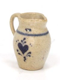 (image for) Miniature Stoneware Pitcher with Heart by Jane Graber
