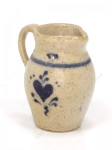(image for) Miniature Stoneware Pitcher with Heart by Jane Graber