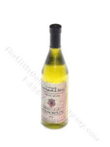 (image for) Miniature Bottle of Baron Herzog White Wine for Dollhouses