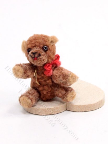 (image for) Miniature Vintage Handmade Teddy Bear for Dollhouses