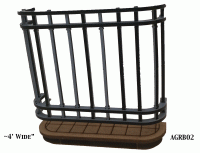 (image for) Dollhouse Miniature Straight Llopis Balcony