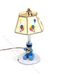 (image for) Miniature Cookie Monster Lamp for Dollhouses