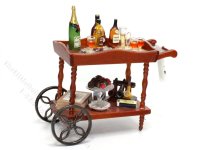 (image for) Miniature Serving Cart with Liquor
