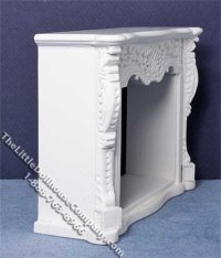 (image for) Miniature White Fireplace for Dollhouses