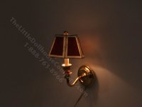 (image for) Miniature 12v Short Wall Sconce for Dollhouses - Large Red
