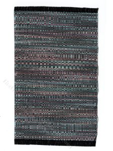 (image for) Miniature Pink and Blue Woven Rug for Dollhouses