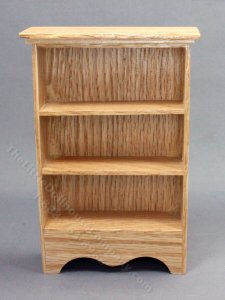 (image for) Miniature Oak Wood Bookshelf