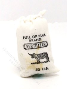 (image for) Miniature Bag of Fertilizer for Dollhouses