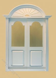 (image for) Miniature Newport Exterior Double Door White
