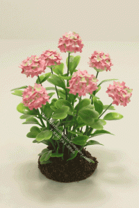 (image for) Miniature Pink Hydrangeas in Soil byMini Creations by Judy