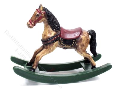 (image for) Vintage Miniature Rocking Horse for Dollhoses