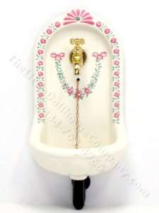 (image for) Miniature Wall Sink for Dollhouses