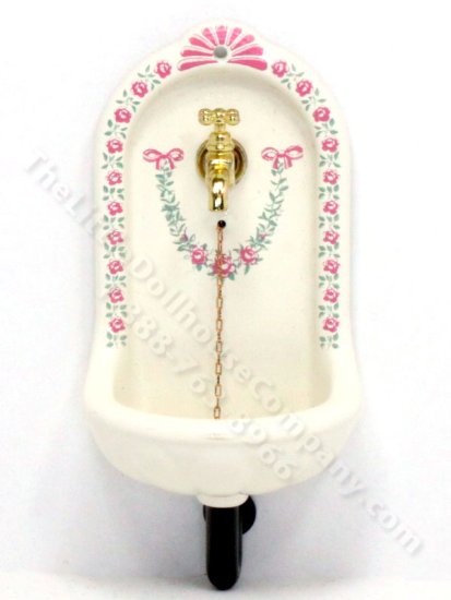 (image for) Miniature Wall Sink for Dollhouses