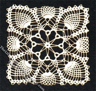 (image for) Miniature Square Laser Cut Doily for Dollhouses