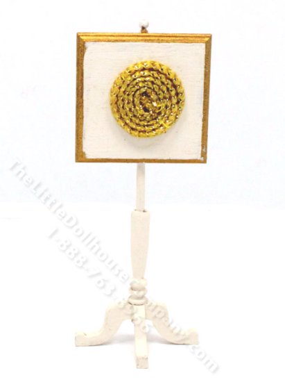 (image for) Miniature Handmade Fire Screen for Dollhouses