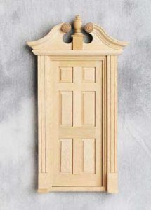 (image for) Dollhouse Scale Model Single Deerfield Door