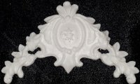 (image for) Miniature Resin Fleur-de-Lis Crescent Appliqué