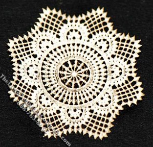 (image for) Miniature Laser Cut Star Doily for Dollhouses