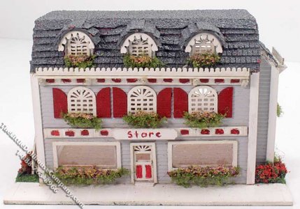 (image for) Assembled 1:144 Scale Victorian Store Dollhouse