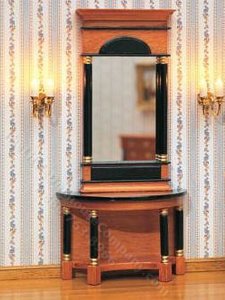 (image for) Miniature Biedermeier Mirror and Wall Table Kit