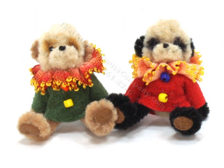 (image for) Miniature Tiny Sitting Clown Bear by Sue Wilkes