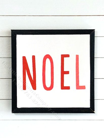 (image for) Miniature Framed 'Noel' Board Print