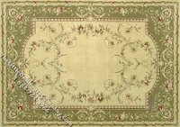 (image for) Dollhouse Scale Model Large Sized French Style Rug