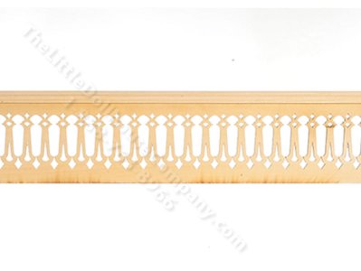 (image for) Miniature Laser Cut Porch Rail for Dollhouses