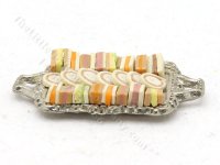 (image for) Miniature Finger Sandwiches on a Silver Tray by Sylvia Clarke