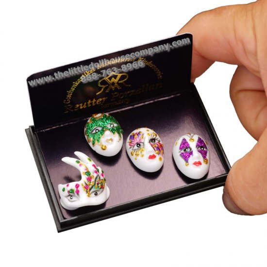 (image for) Italian Mask Set Venice with 4 Porcelain Masks
