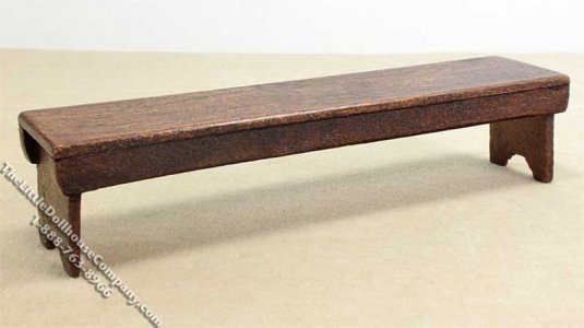 (image for) Miniature Long Bench for Dollhouses
