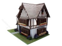 (image for) 1:48 Scale Assembled Tudor Dollhouse