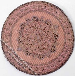 (image for) Miniature Woven Victorian Carpet for Dollhouses