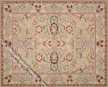 (image for) Dollhouse Scale Model Large Sized Traditional Rug