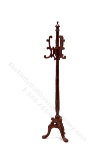 (image for) Miniature Figurehead Walnut Coatrack for Dollhouses