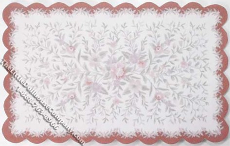 (image for) Dollhouse Scale Model Wave Cut Border Rug