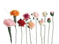 (image for) Miniature Single Rose for Dollhouses (1 pc)
