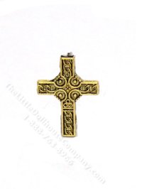 (image for) Miniature Ornate Gold Cross for Dollhouses