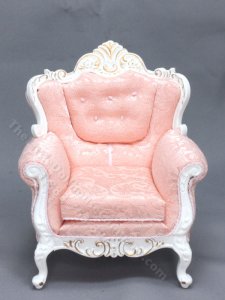 (image for) Louis XV Rococo/Baroque Arm CHair 18th Century Pink