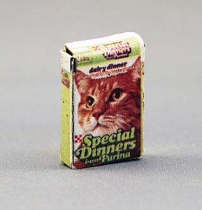 (image for) Dollhouse Scale Model Replica Cat Food in Box