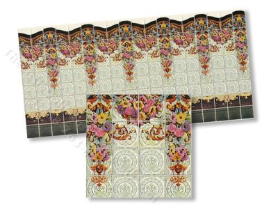 (image for) Dollhouse 1/2 Scale Model Modernist/Deco Tile
