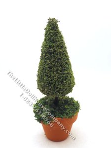 (image for) Miniature 5" Topiary in Mossy Terracotta Pot for Dollhouses