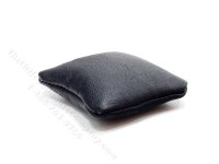 (image for) Miniature Black Leather Pillow for Dollhouses