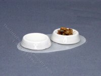(image for) Dollhouse Scale Model Dog Bowls on Mat By Barb