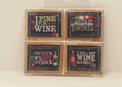 (image for) Miniature Chalkboard Wine Picture